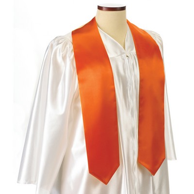 Orange 72" Graduation Stole